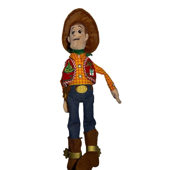 Toy Story Woody Christmas Holiday Plush Medium 18" Disney Store Pixar - Picture 2 of 5
